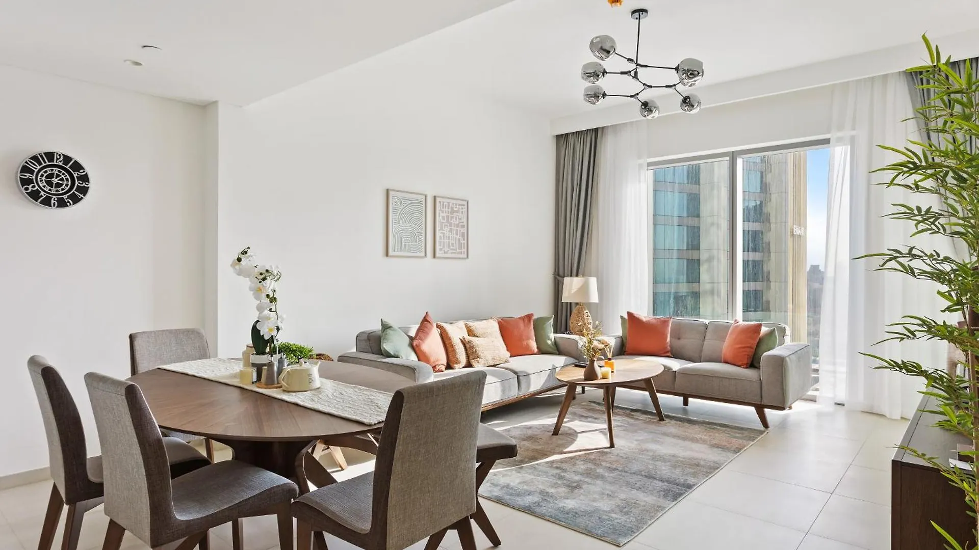 Skyline 3Bdr Plus 1Guest Room With Burj Khalifa & Fountain View Дубай ОАЭ
