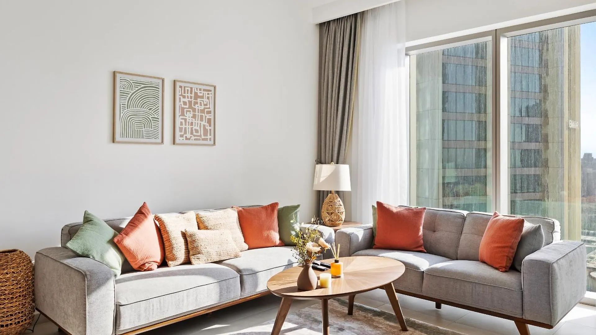 Skyline 3Bdr Plus 1Guest Room With Burj Khalifa & Fountain View Дубай 0*,  ОАЭ