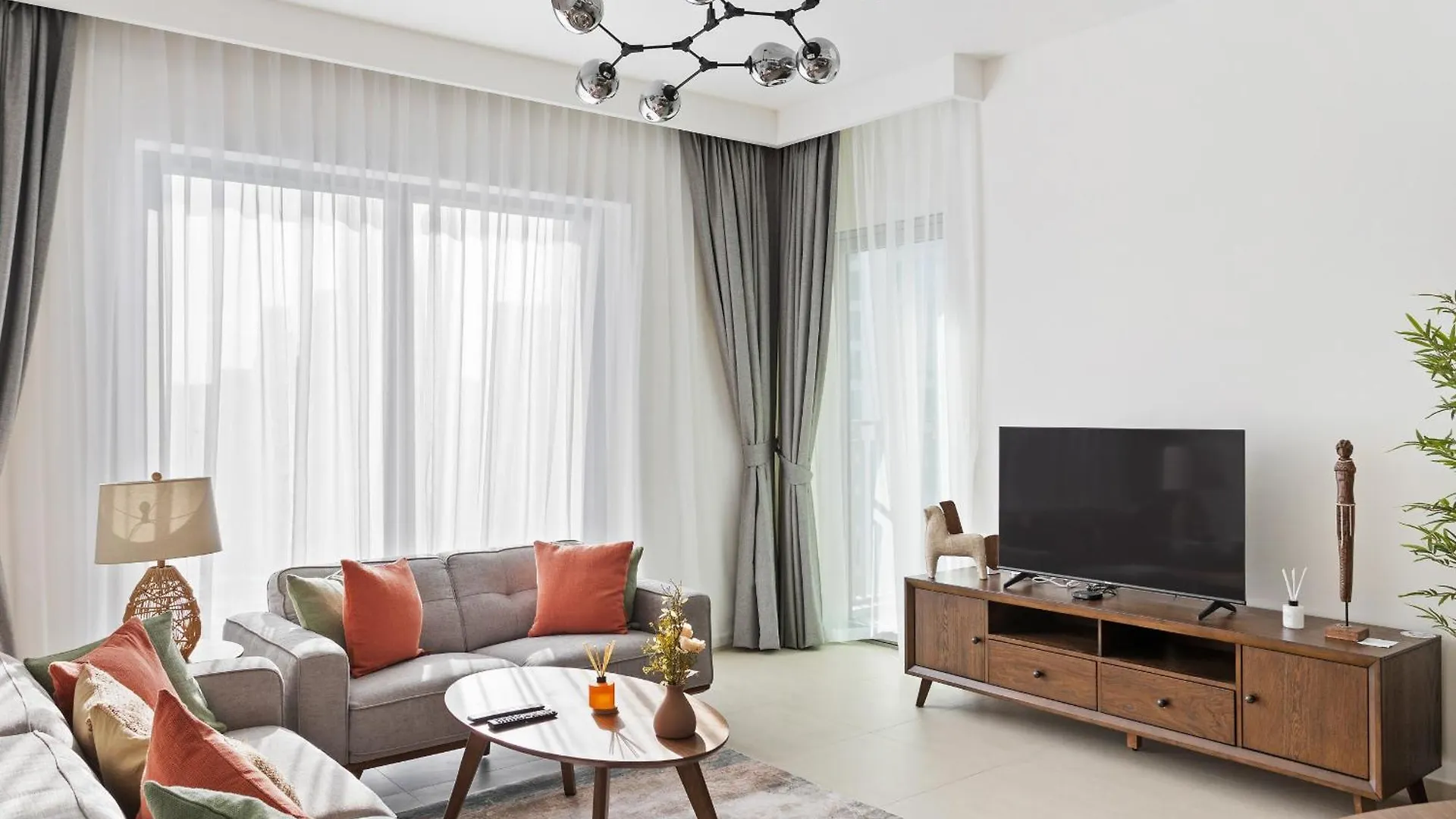 Апартаменты Skyline 3Bdr Plus 1Guest Room With Burj Khalifa & Fountain View Дубай ОАЭ